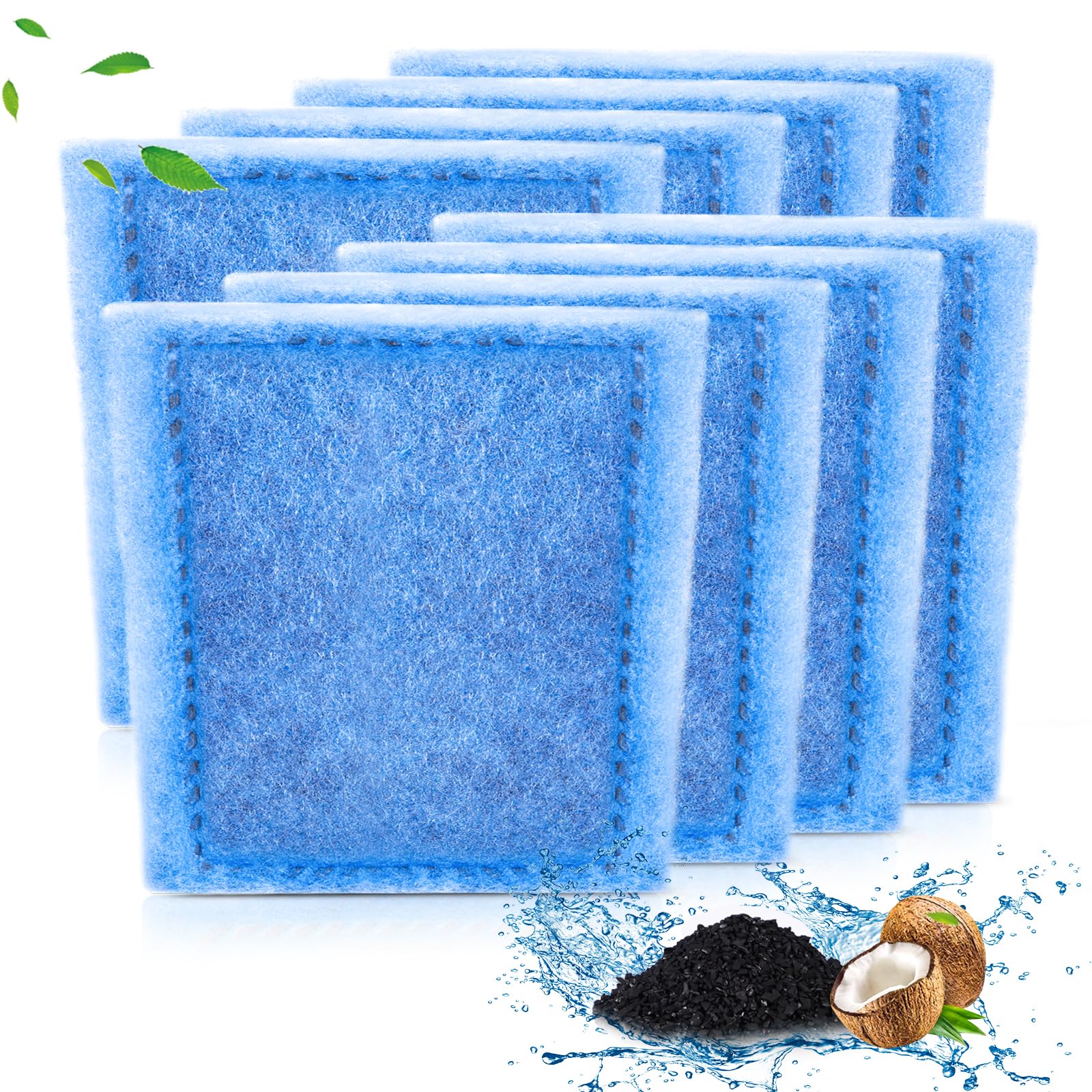 فلاتر خراطيش Umlecoa (8/16/32 عبوة) متوافقة مع فلاتر MarineLand Penguin PRO Power Filters 275/375 وفلاتر Penguin Power Filters الأصلية 200/350 - خراطيش فلاتر بديلة بمقاس C