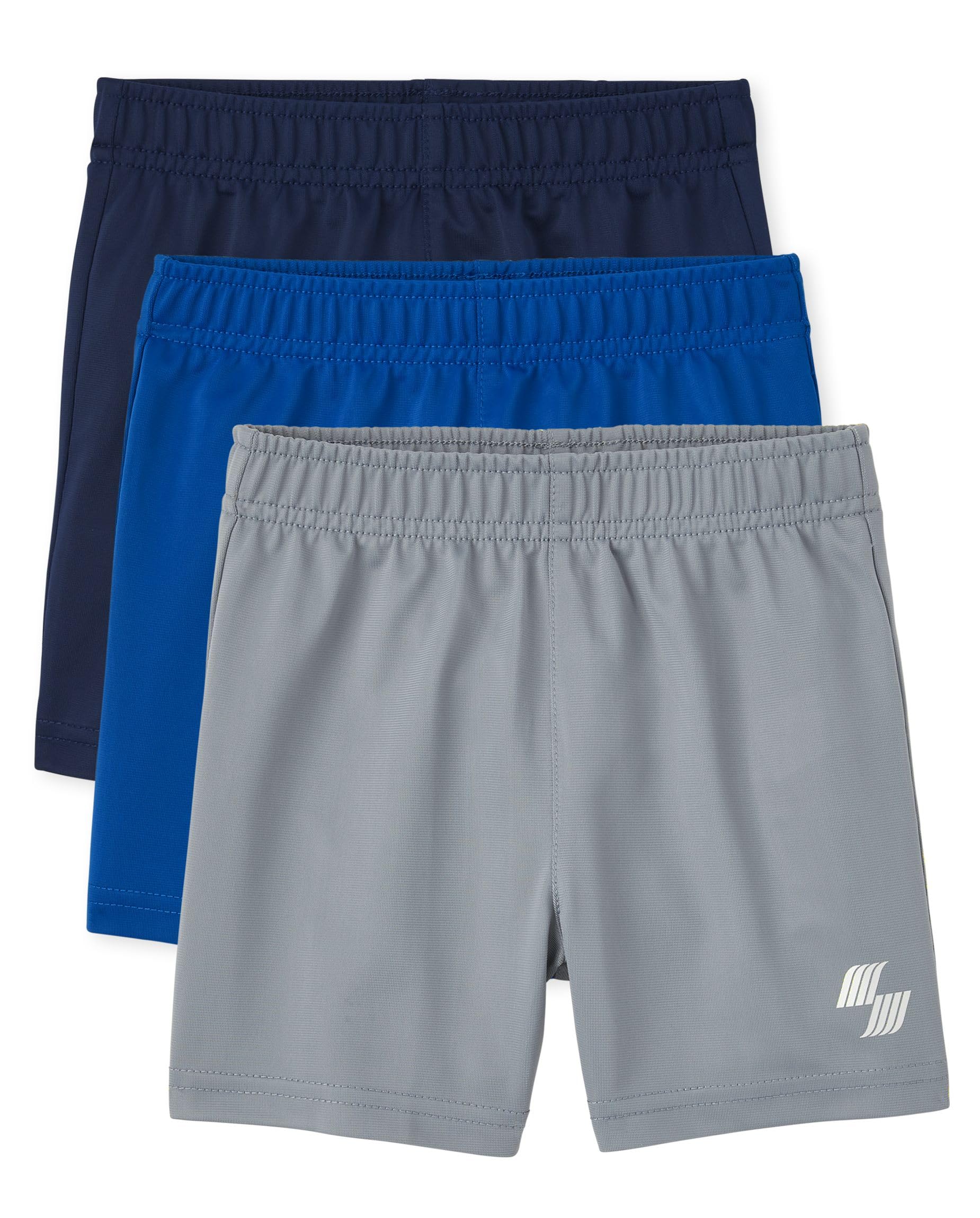 The Children's Place Boys And Toddler Athletic Basketball Casual Shorts, Multi-Color, 3-pack, 4T US