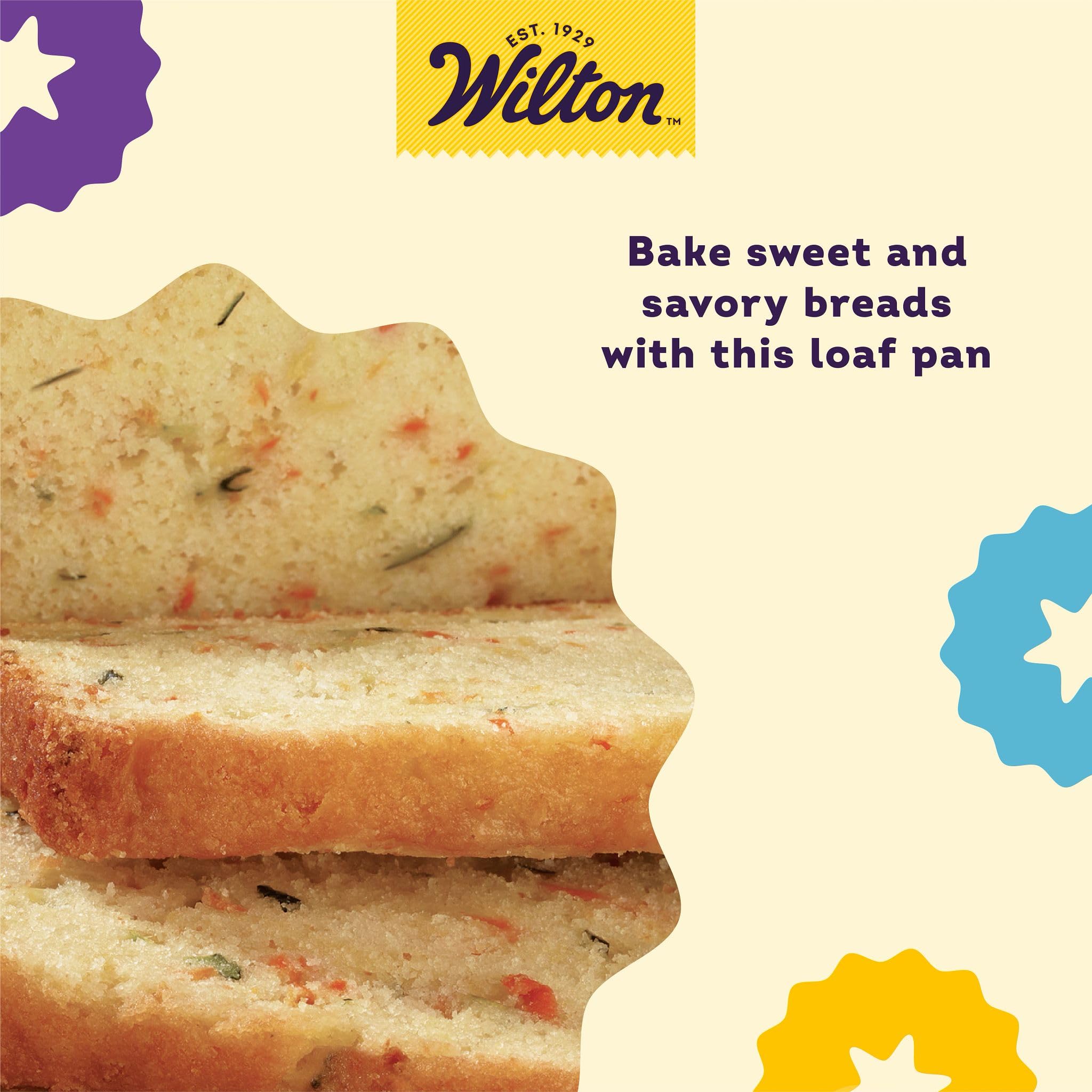 Wilton Platinum Premium Non-Stick Anti-Warp Bakeware, Made without PFAs, Loaf Pan, 9 x 5 x 2.7 in, Packaging May Vary