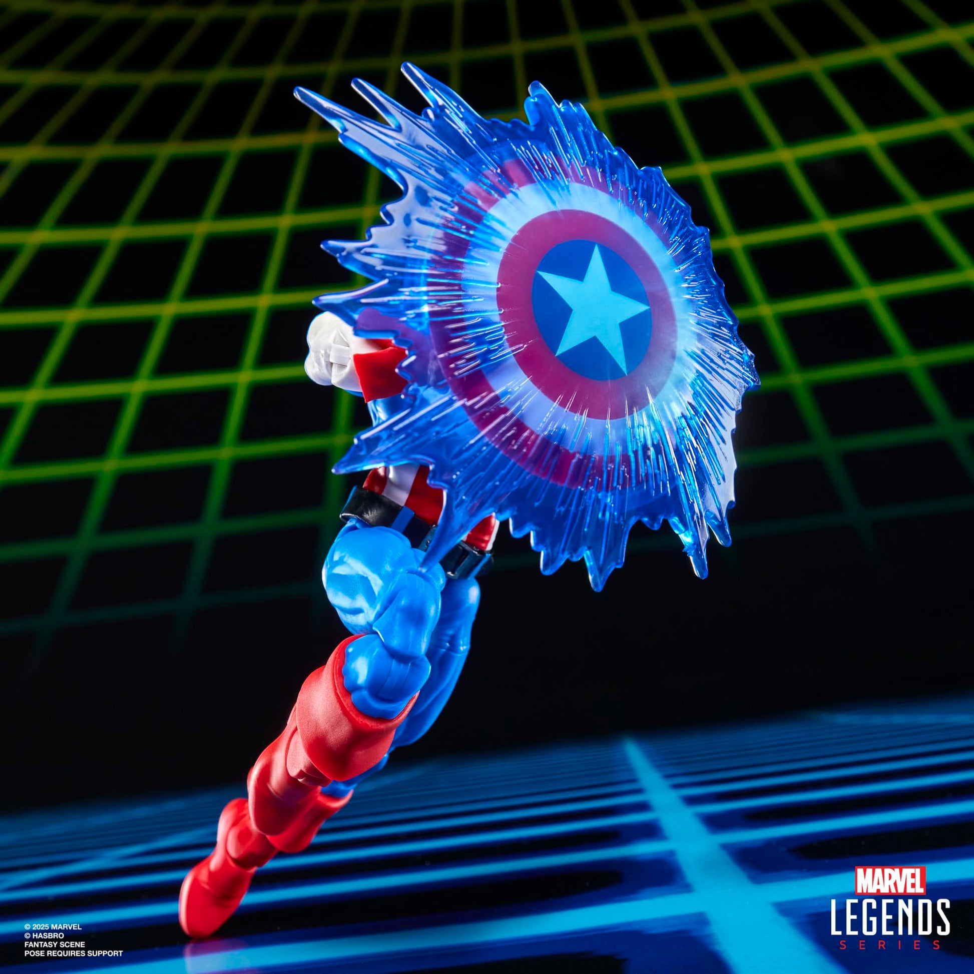 Marvel Legends Series Gamerverse Captain America vs Venom, Retro Video Game-Inspired Collectible 6-Inch Action Figures