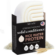 Kitsch Rice Water Hair Conditioner Bar - Soap Bar for Hair Care & Hair Growth - Conditioner for Women and Men - Moisturizing & Strengthening - Paraben, Silicone & Sulfate-Free - Made in USA - 2.7 oz