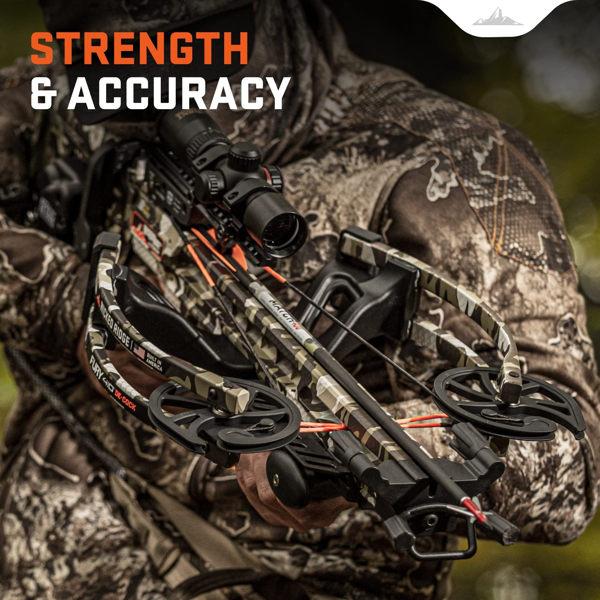 Wicked Ridge by TenPoint - Match 400 - Pack of Six - 20” Carbon Crossbow Arrows, 400-Grains - with Alpha-Nock HP