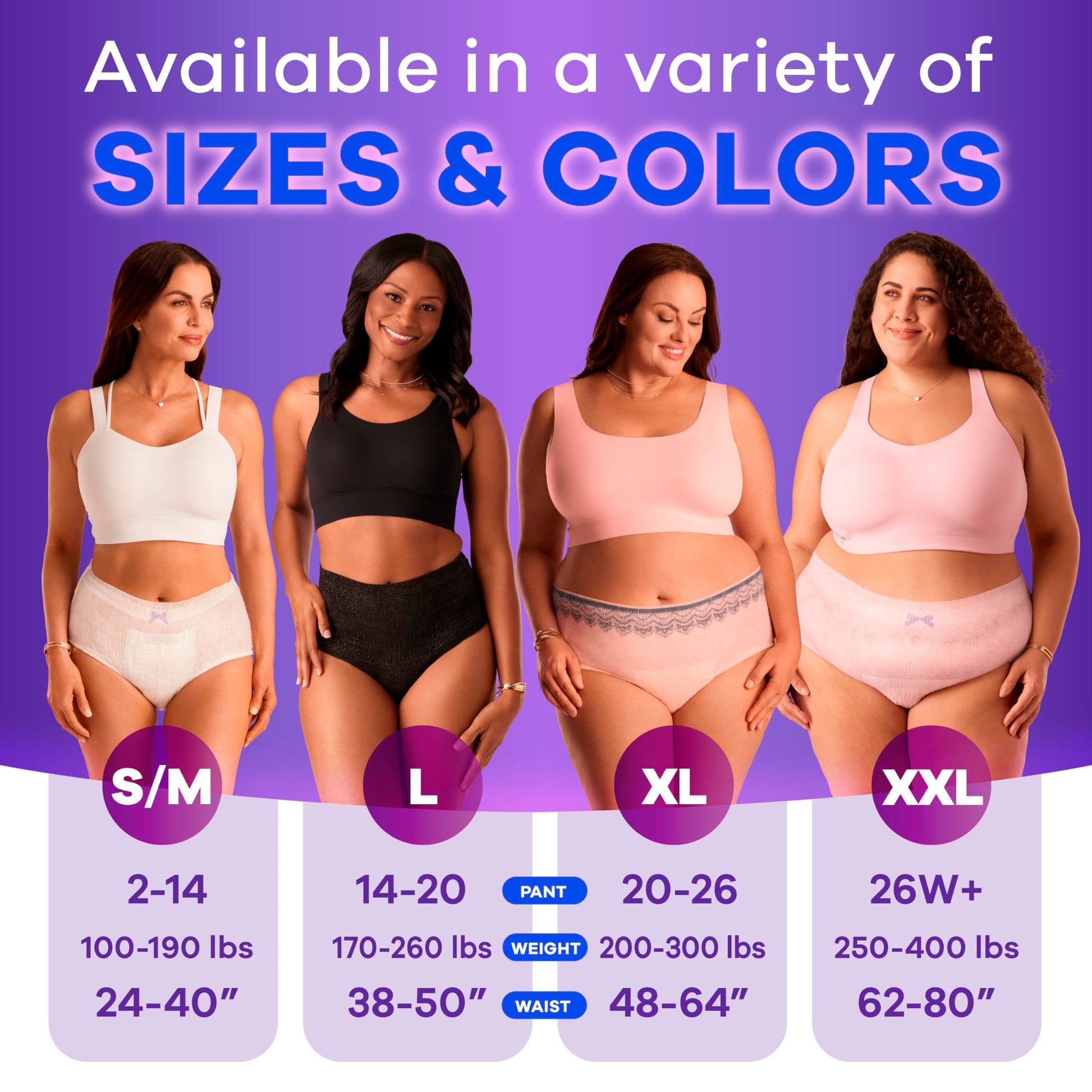 Always Discreet Adult Incontinence Underwear for Women and Postpartum Underwear, XXL, Up to 100% Bladder Leak Protection, 13 Count