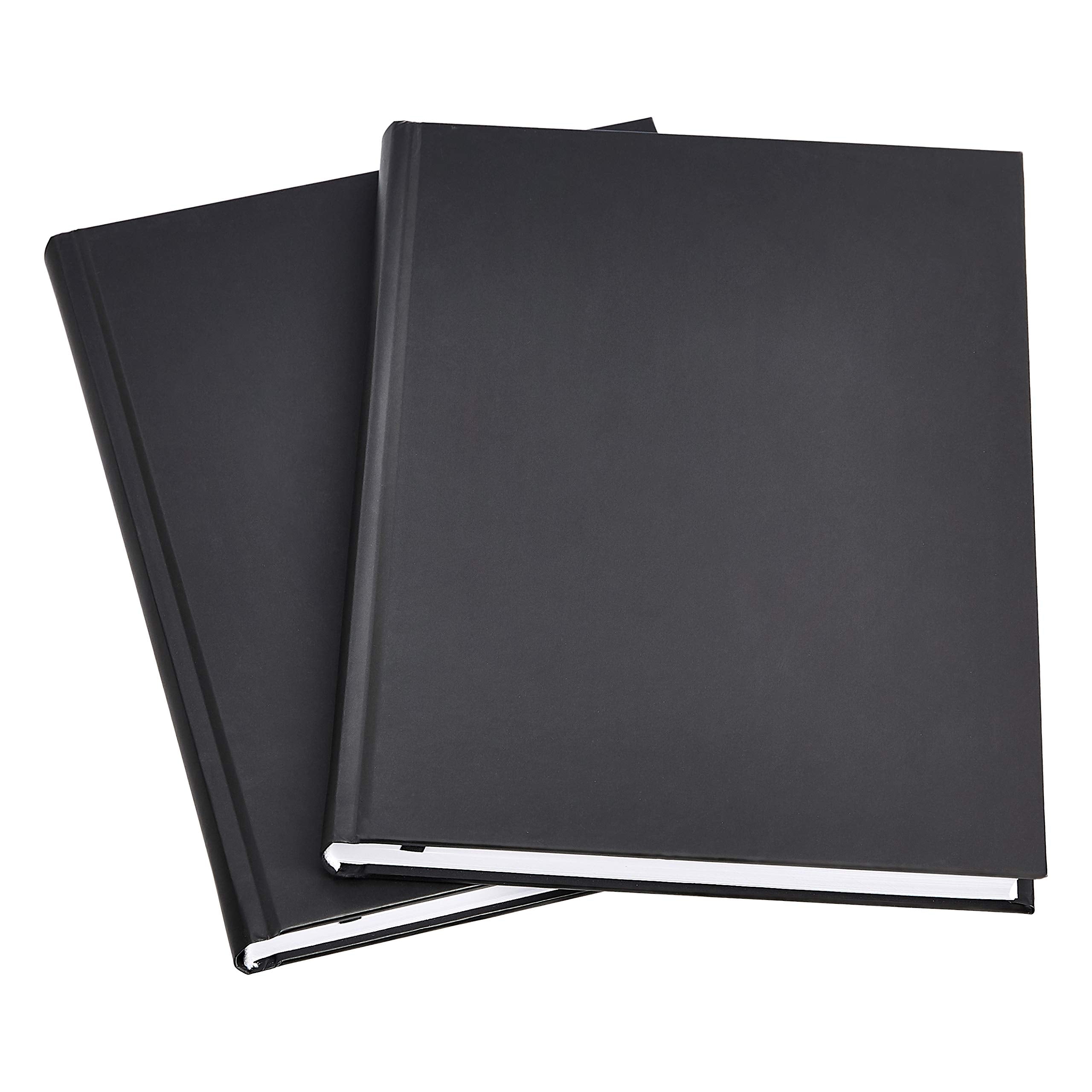 Basics Professional Journal, 10.5X7.5 inches, Black, 2-Pack