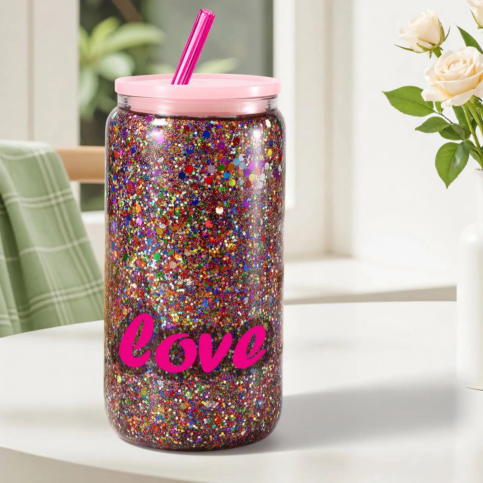 YGQQOY Snow Globe Tumbler Supplies, Snowglobe Tumbler Supplies Kit for DIY Glitter Snow Globe Tumbler Craft