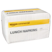 AmazonCommercial 1-Ply White Lunch Napkins (SOFI-067)|Bulk |Disposable Paper Napkins |Lunch Napkins |FSC Certified |250 Napkins per Pack (12 Packs)(12 x 12 Sheet)