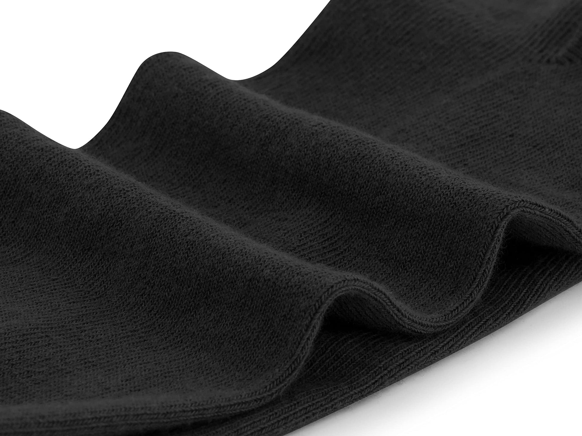 Easton Marlowe Black Dress Socks for Men 10-13 Seamless Toe 9-12 Solid Classic Cotton Mens Reinforced Heel and Toe for Work and Casual Soft Prewashed Calcetines para Hombre