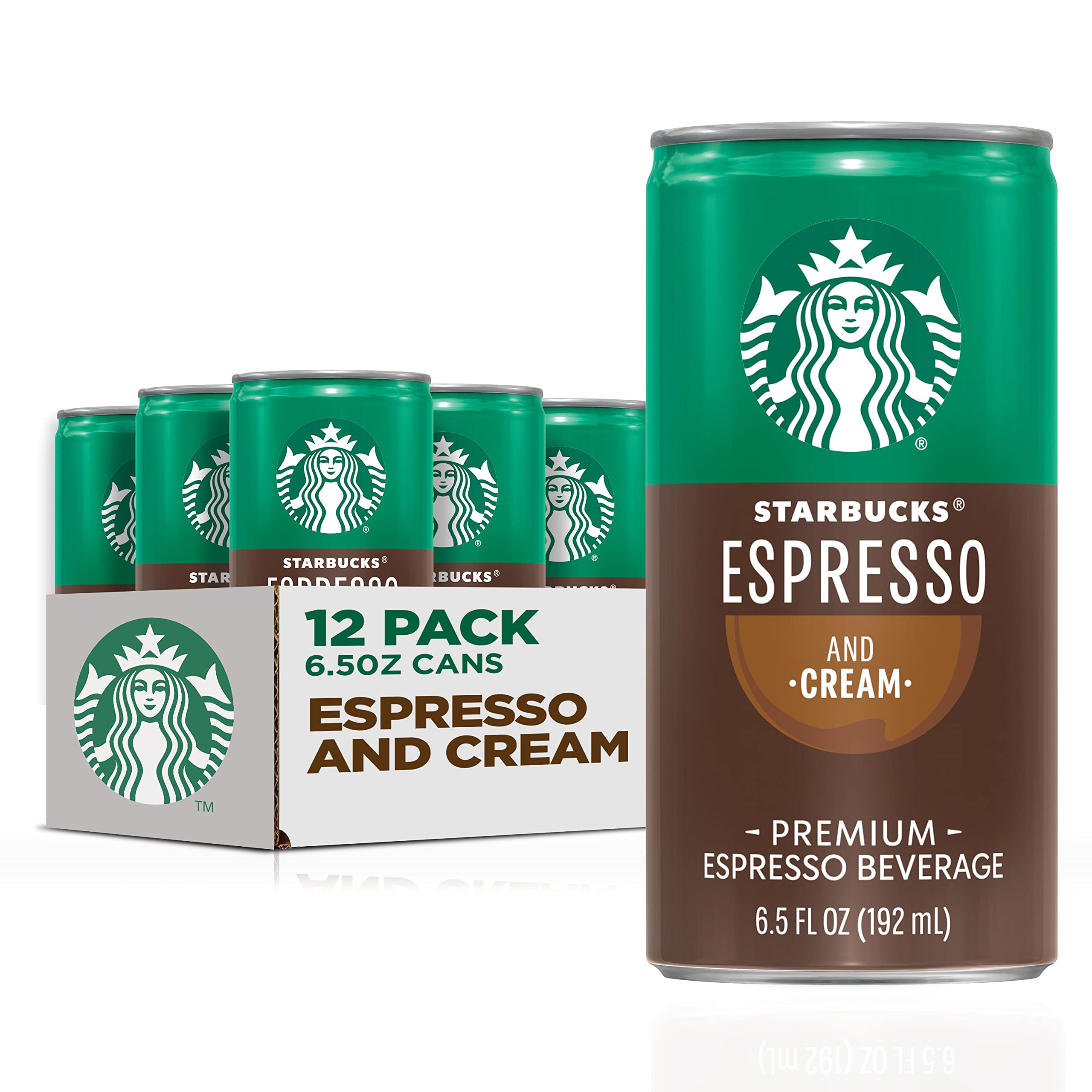 Starbucks - RTD Coffee Espresso and Cream, 6.5oz Dosen (12er-Pack) (Verpackung kann abweichen)
