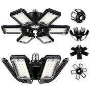 LED Garage Lights Bulb 2 Pack 180W 18000LM 6500K Led Shop Light with 6 Plus 1 Deformable Panels Basement Barn Ceiling Lights for E26/E27