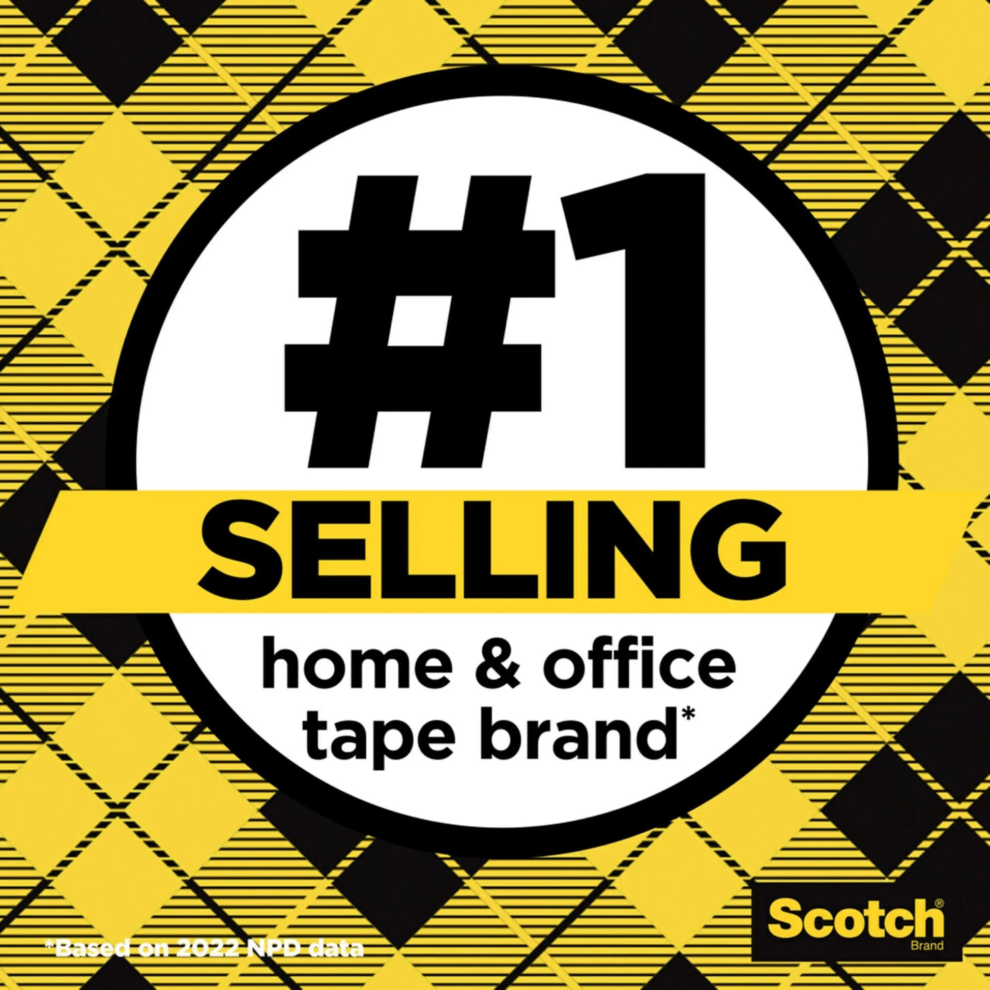 Scotch Double Sided Tape, 1/2 in x 500 in, Permanent, 2 Boxes/Pack (665-2)