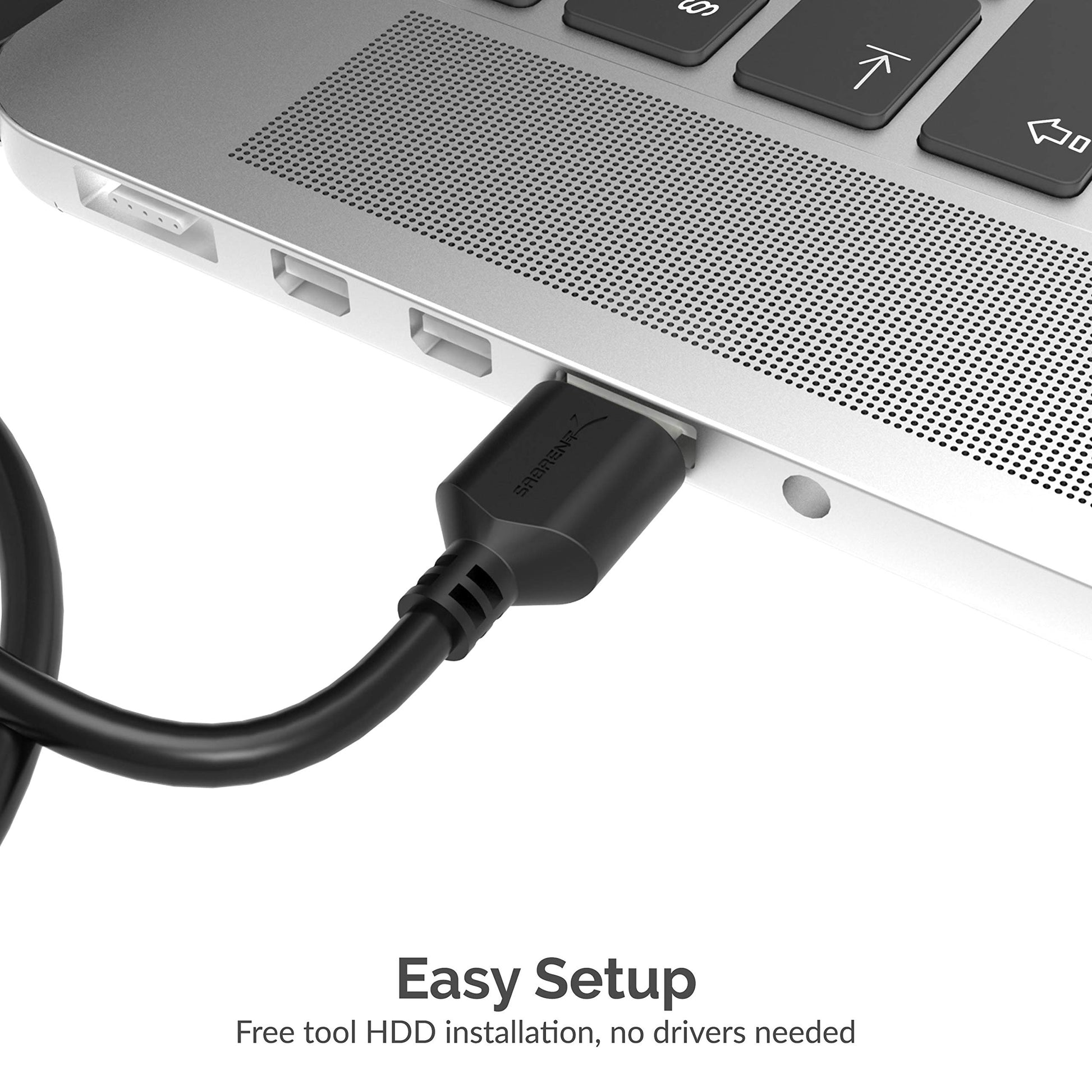 SABRENT SATA to USB Cable - USB 3.0 to 2.5” SATA I/II/III Hard Drive Adapter - External Converter for SSD/HDD Data Transfer (EC-SSHD)