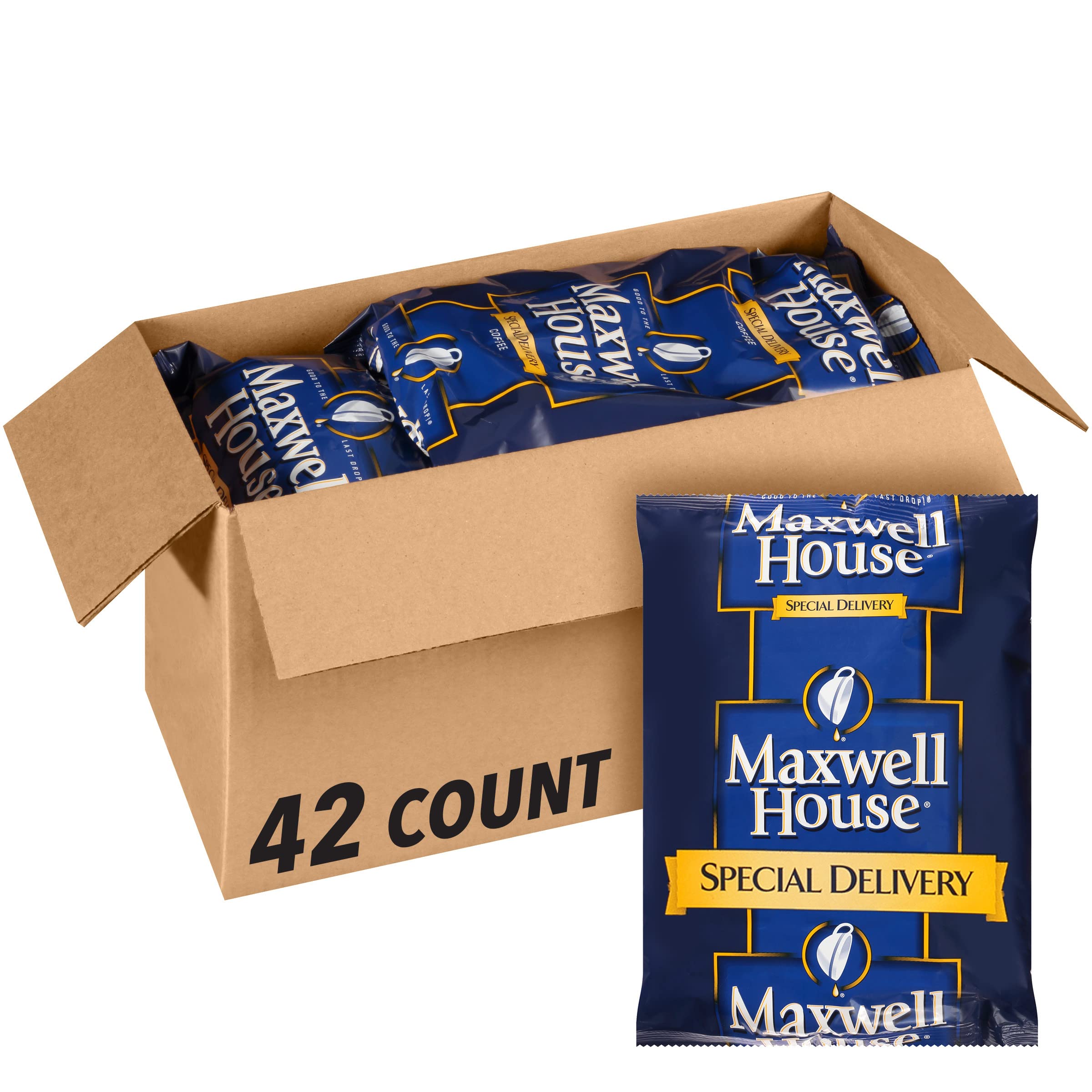 Maxwell House Special Delivery Filterkaffee mittlere Röstung (34 g Beutel, 42er-Pack)