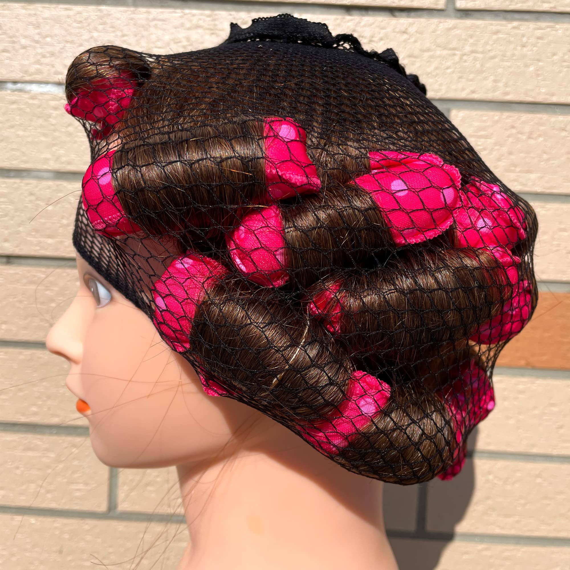 Aimin Soft Curlers for Overnight Heatless Curls, No Heat Foam Rollers for Long Hair, Satin Sponge Curlers (30 pcs, pink)