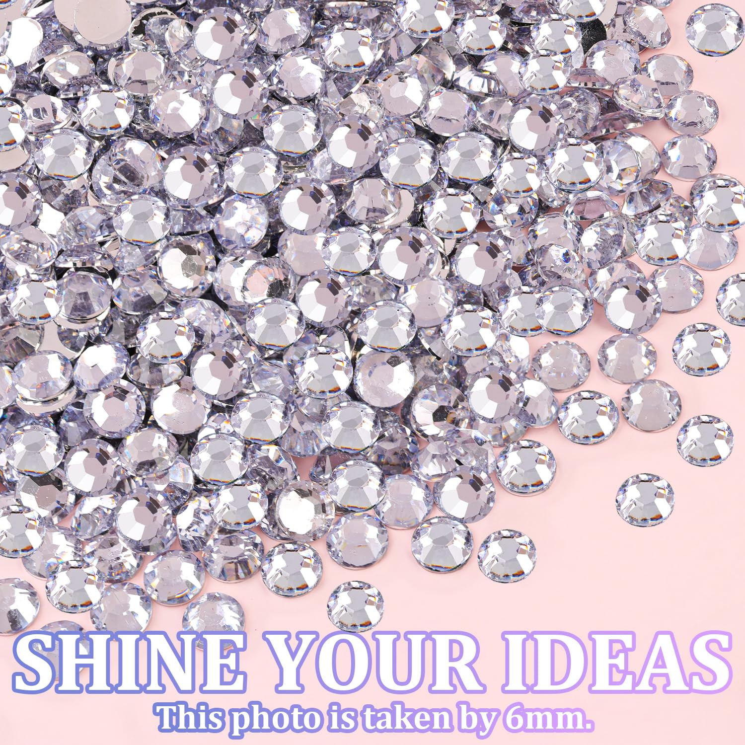 30000Pcs Resin Rhinestones for Bedazzling, Silver Clear Flatback Gems for Diamond Art, Crystal Bedazzler Kit with 3Pcs 10ml B7000 Jewelry Glue for Crafting Clothing Book Shoes Nail Art