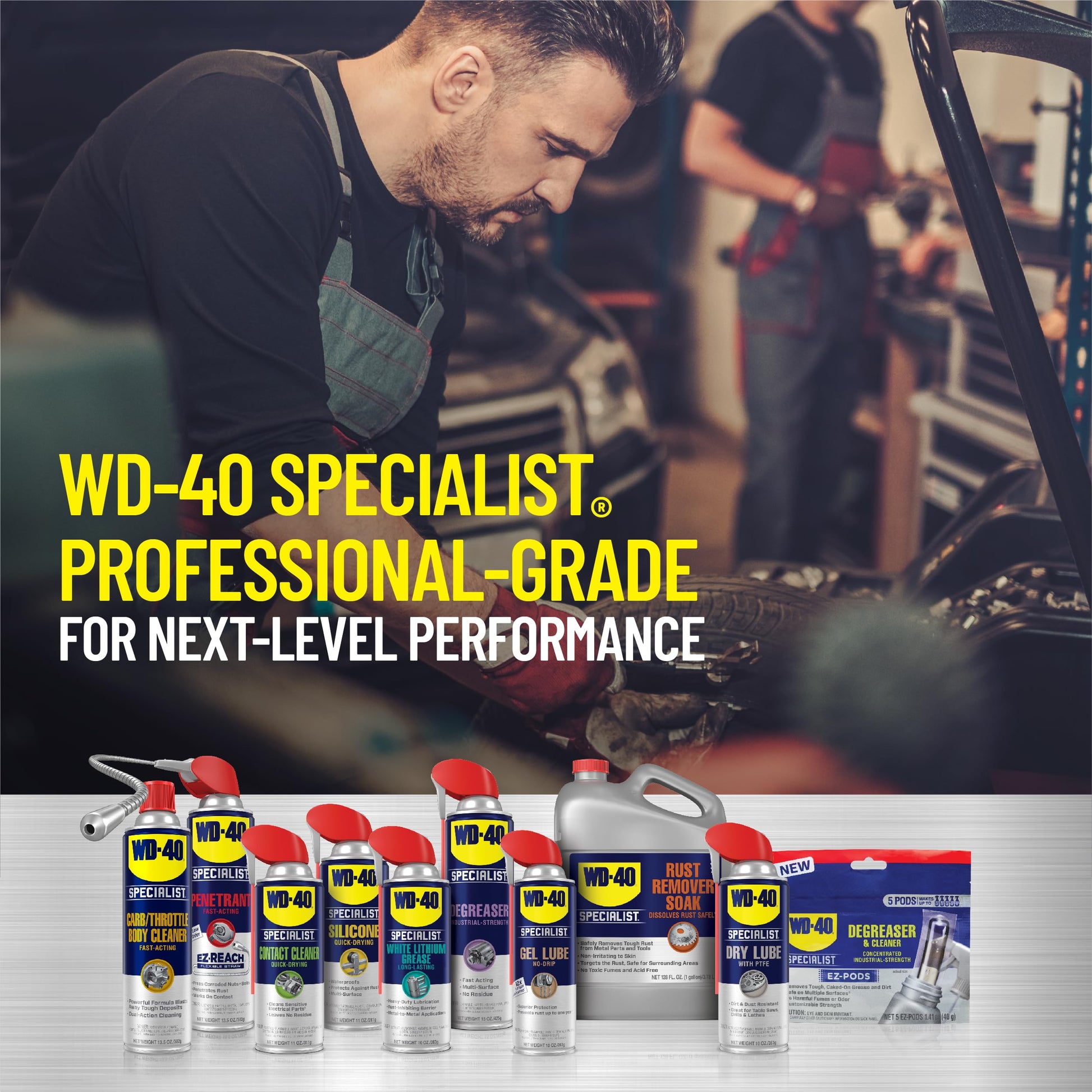 WD-40 Specialist Machine & Engine Degreaser Foaming Spray, 18 OZ