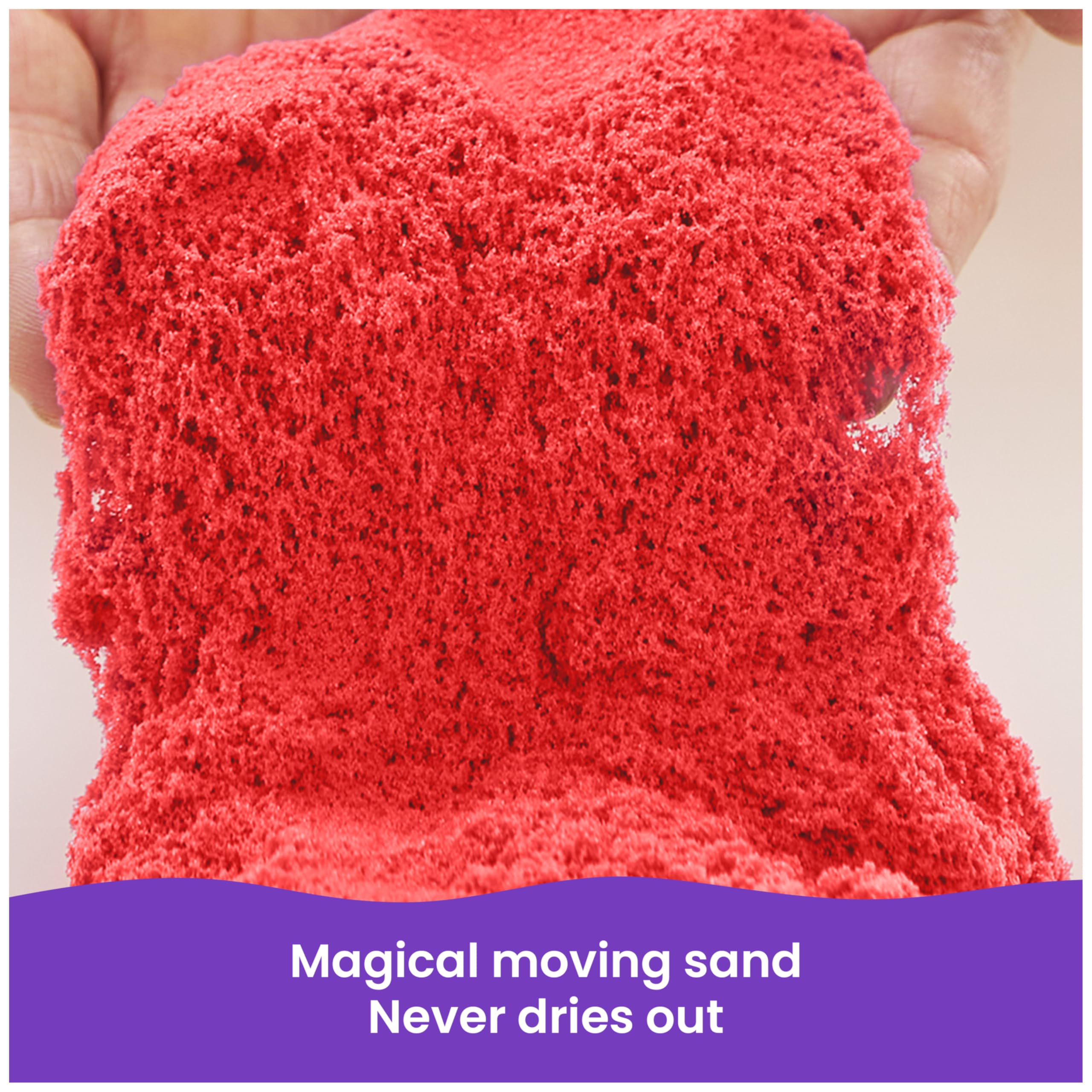 Kinetic Sand, 6lbs Mega Mixin’ Bag with Red, Yellow & Blue Play Sand (Packaging May Vary), Sensory Toys for Kids Ages 3 and up