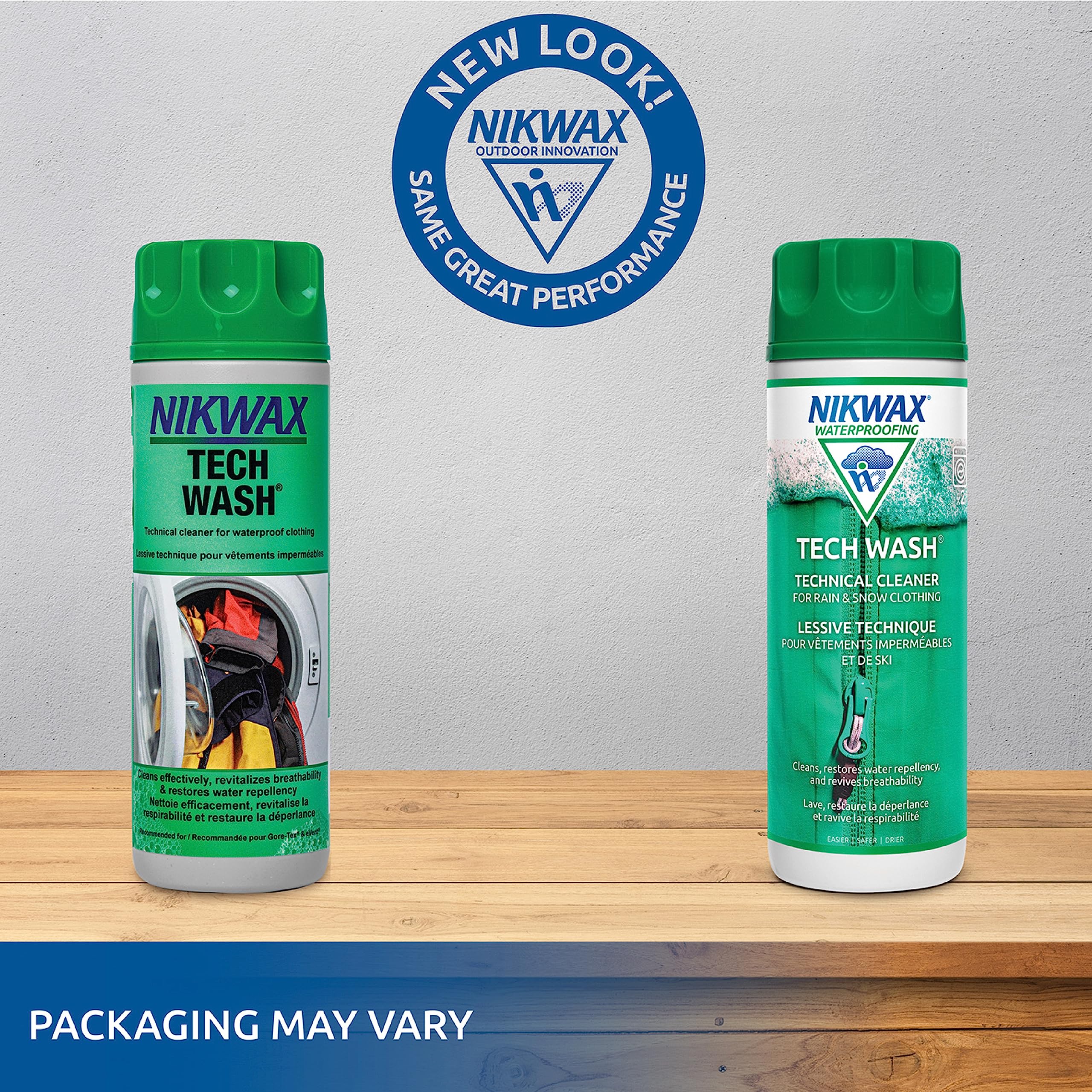 Nikwax Tech Wash,10 fl. oz., Nikwax Tech Wash Technical Cleaner for Jackets and Outerwear, Restores Waterproofing in Rain, Ski, and Snow Gear, Safe for Gore-Tex and DWR