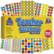 Purple Ladybug Teacher Stickers for Students - 4960 Reward Stickers for Classroom Supplies, Teacher Must-Haves & School Stickers, Small Stickers for Reward Charts, Back to School Gift, Summer Activity