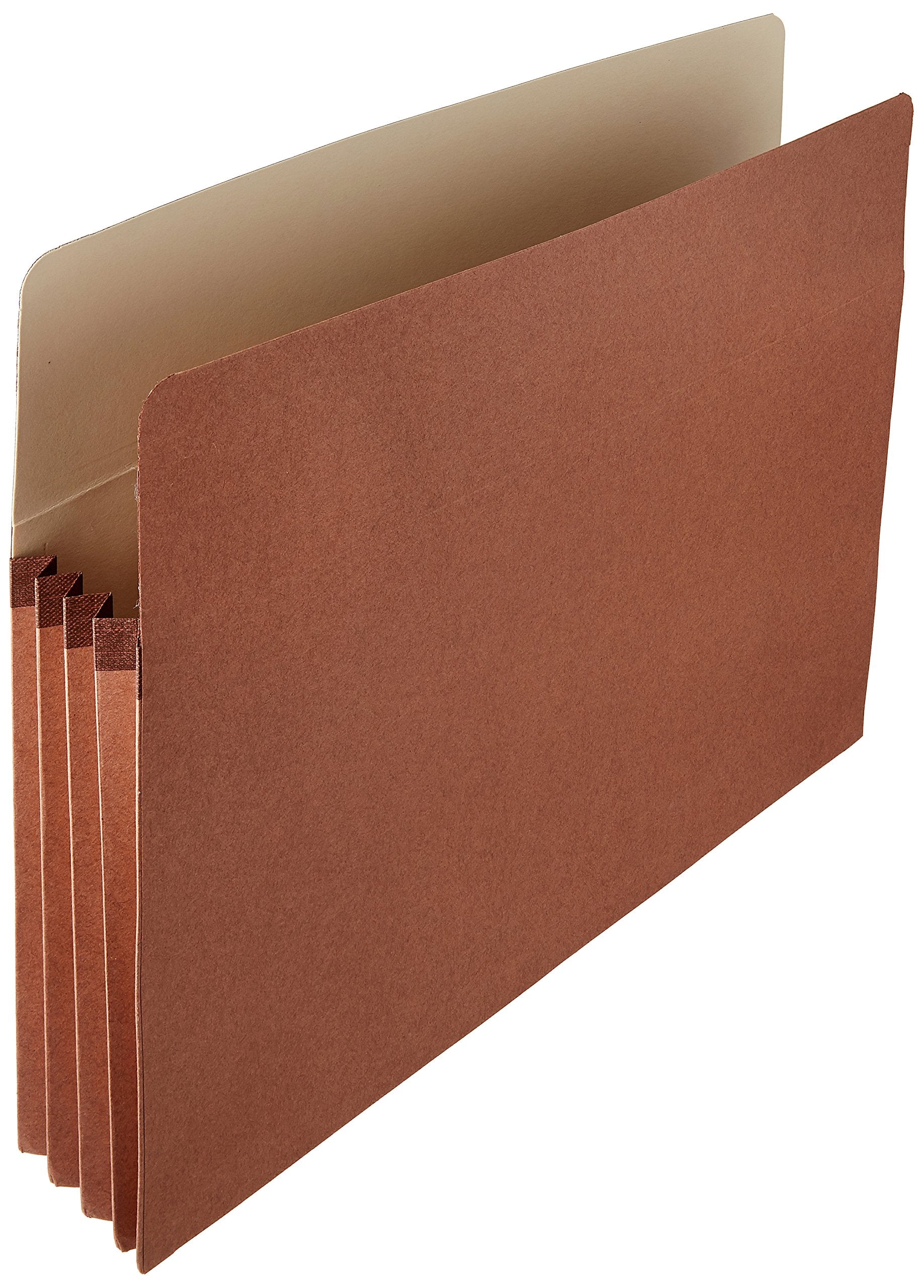 Basics Expanding File Folder Organizer with Pockets, Letter Size, 3.5-Inch Expansion, 25-Pack, 9.5 x 11.75 Inches, Brown