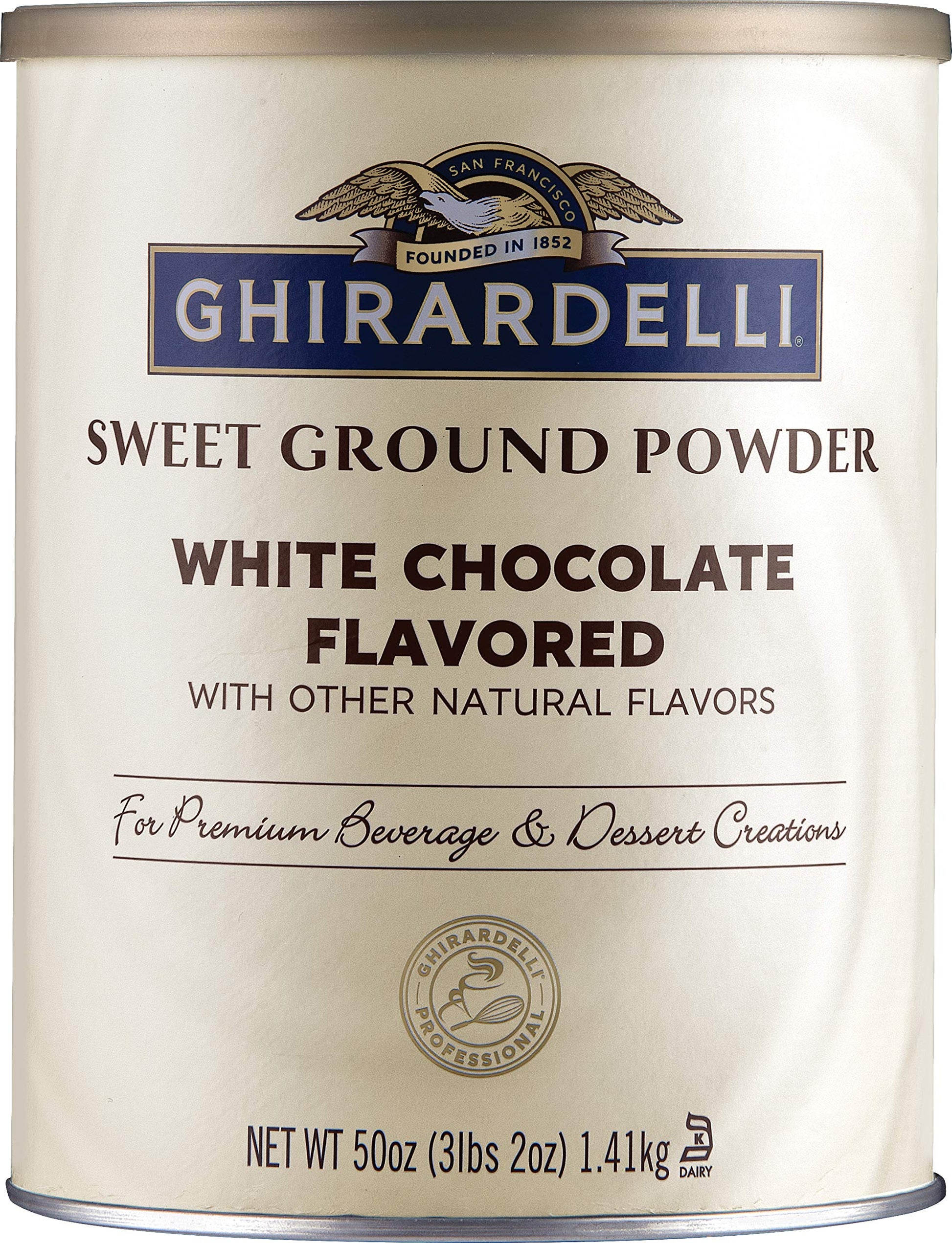 Ghirardelli Sweet Ground White Chocolate Flavor Powder, 3.12 lbs.