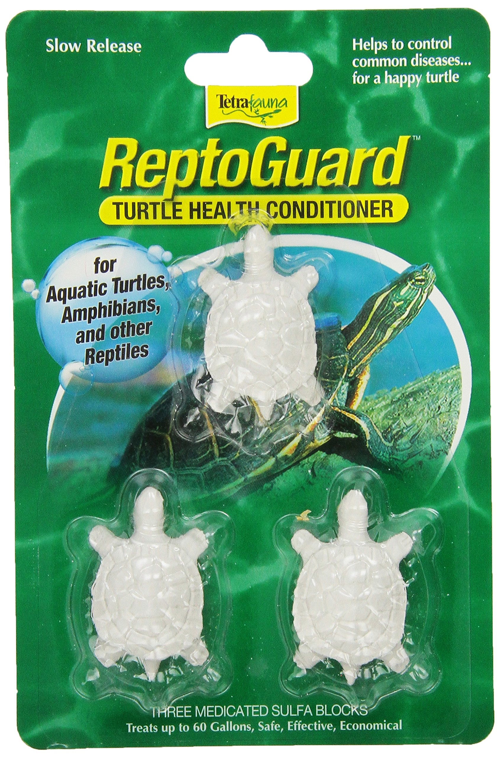 TetraFauna ReptoGuard Turtle Health Conditioner، عبوة من 3 قطع، بطيء التحرير (19514)