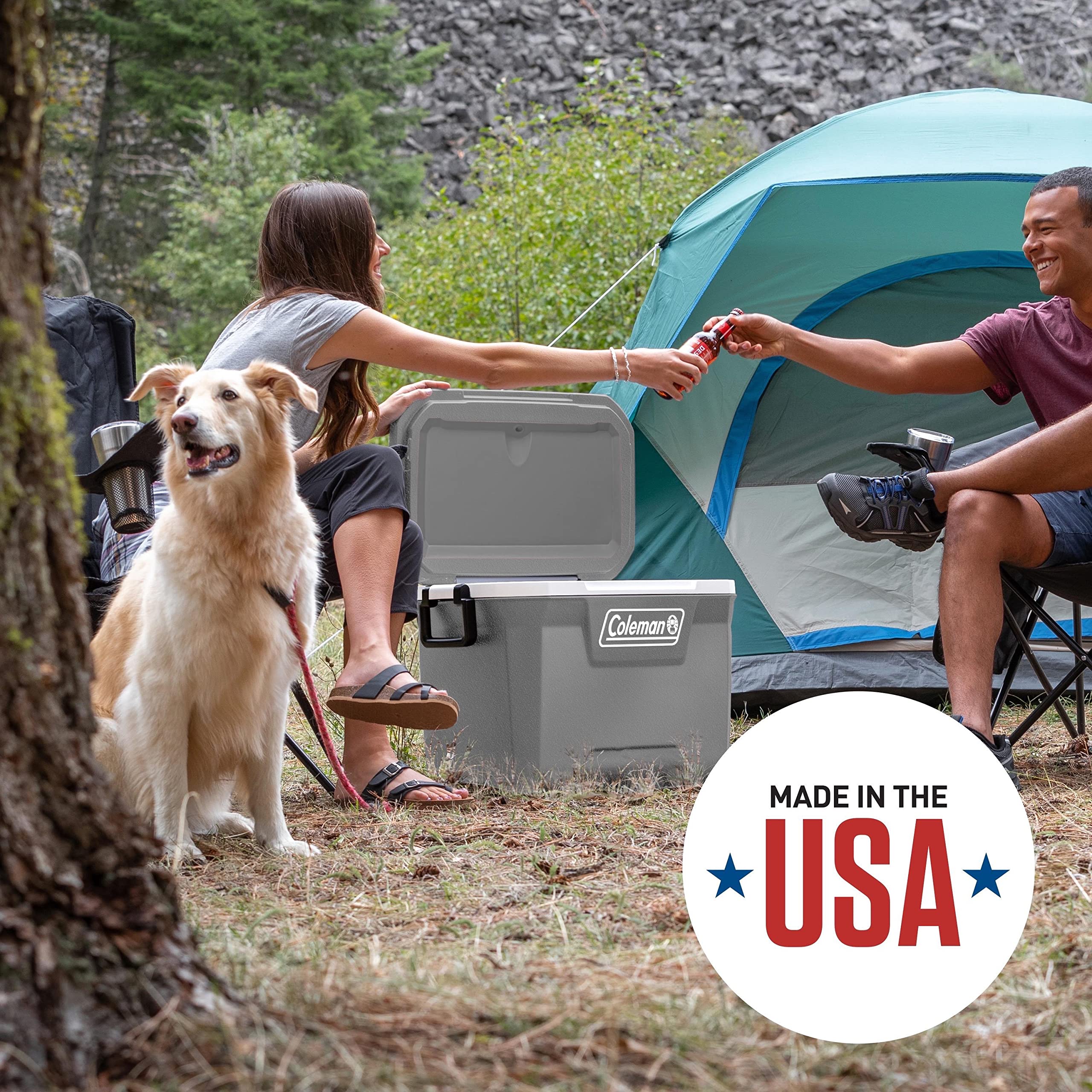 Coleman Classic Series Insulated Portable Cooler, Leak-Resistant Outdoor Hard Cooler Keeps Ice up to 5 Days, 52/70/120/150 Quart