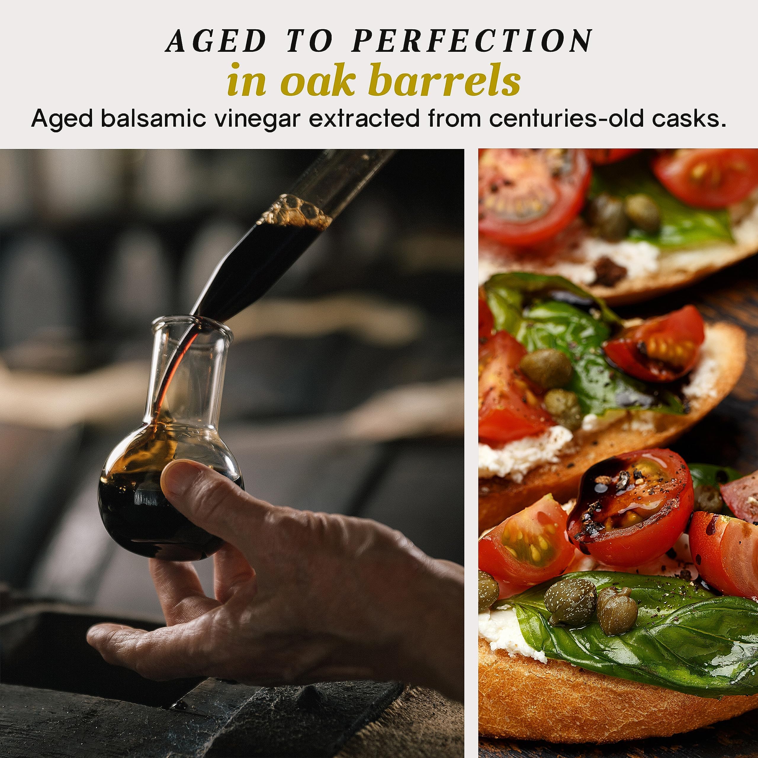 Giusti Italian Balsamic Vinegar of Modena IGP - 3 Gold Medals, Rich & Thick Gran Deposito Aceto Balsamico di Modena for Salads, Cheese & Finishing Touches, Made in Italy – 8.45 fl oz/250 ml -Pack of 1
