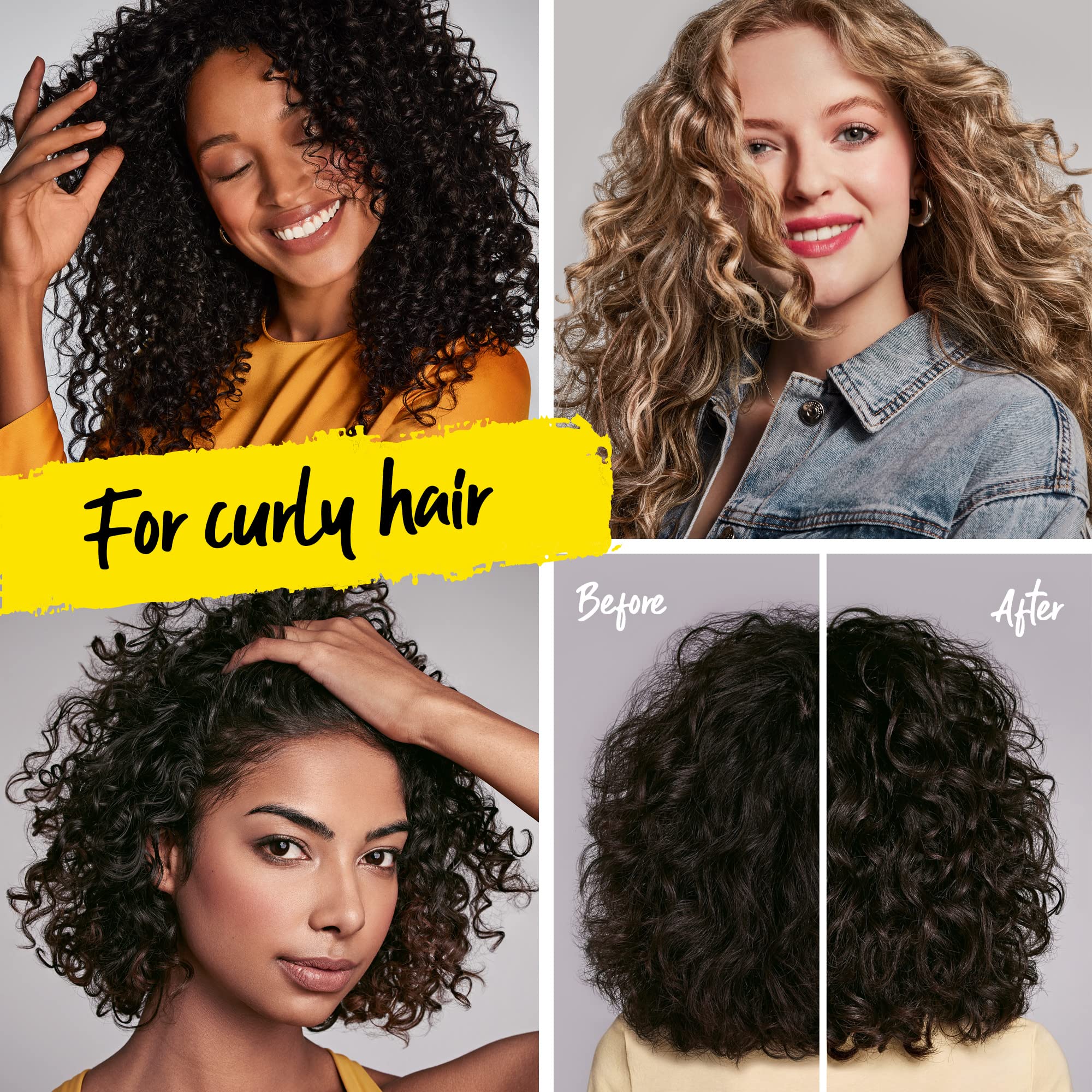 Marc Anthony Nourishing Curl Cream, Coconut Oil & Shea Butter - Anti-Frizz Biotin Detangling Cream to Enhance Curls, Defrizz, Hydrate & Adds Shine - Color Safe & Sulfate Free Styling Product