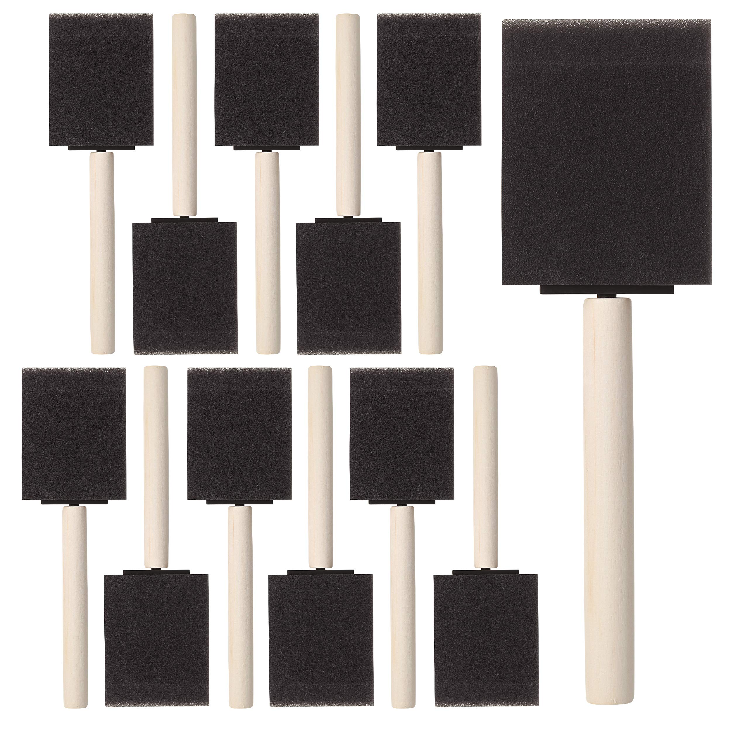 Bates- Foam Paint Brushes, 2 Inch, 16 Pack, Sponge Brushes, Sponge Paint Brush, Foam Brushes for Painting, Foam Brushes for Staining, Paint Sponges, Foam Brushes for Mod Podge Brushes