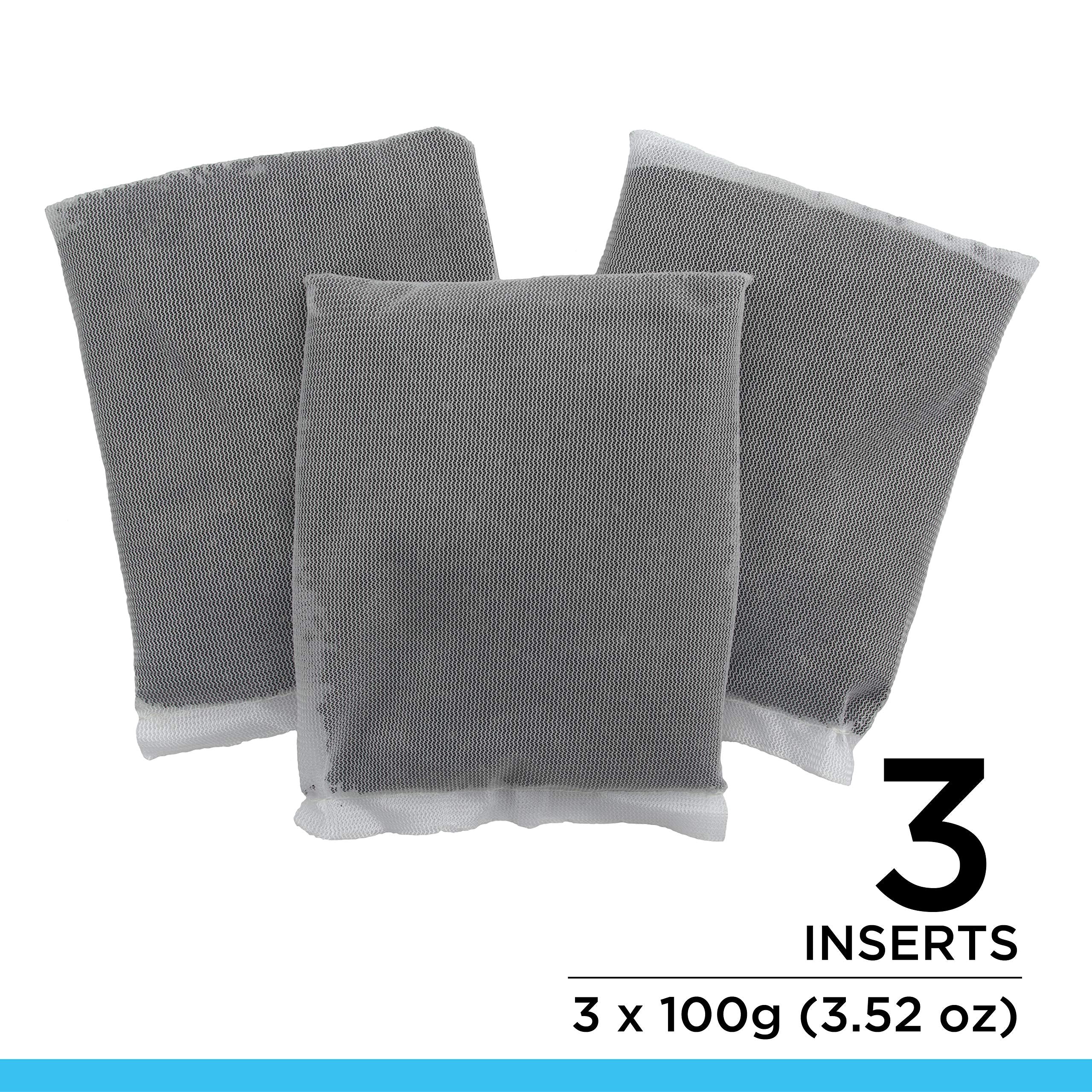 Fluval Carbon Filter Media for Aquariums, Premium Bituminous Carbon Inserts, 100-gram Nylon Bags, 3 Count (Pack of 1), A1440